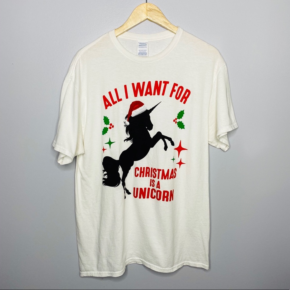 Christmas Unicorn T-shirt -